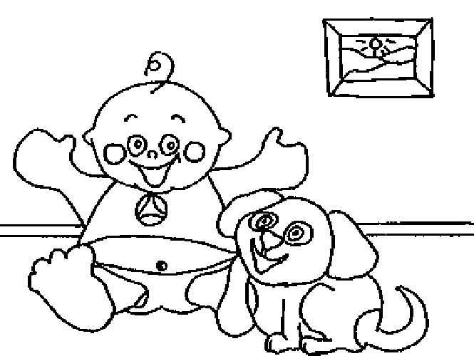 Małe dzieci i niemowlaki kolorowanki